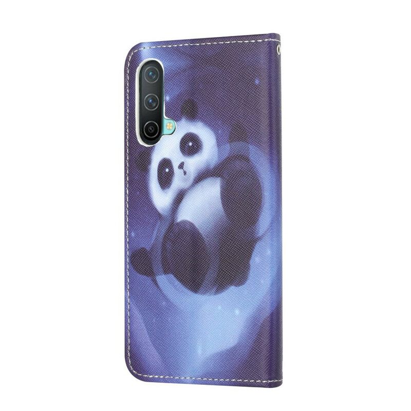 δερματινη θηκη OnePlus Nord CE 5G με κορδονι Panda Space Strap
