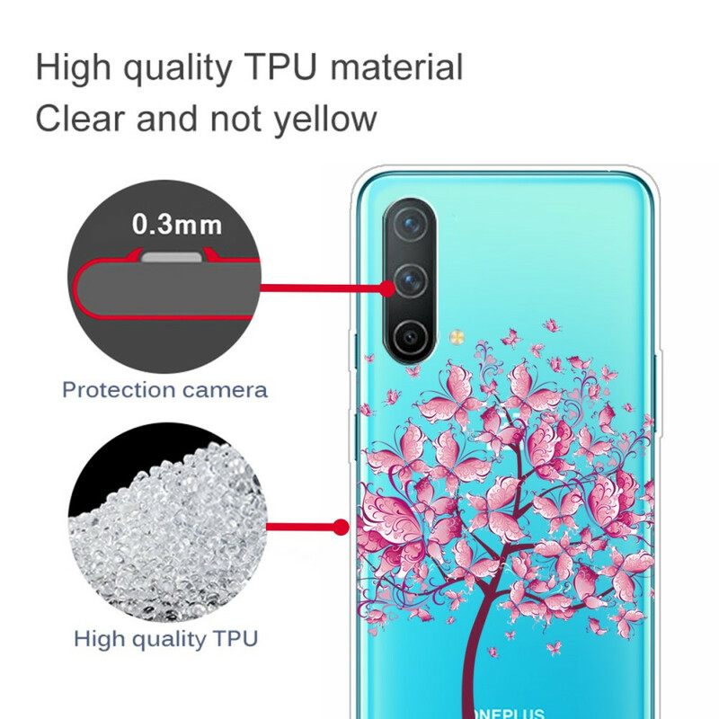 θηκη κινητου OnePlus Nord CE 5G Διαφανές Δέντρο Πεταλούδας