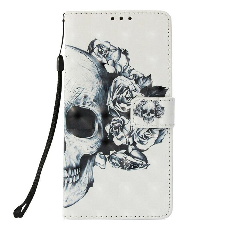 Κάλυμμα Huawei P Smart Plus 2019 Floral Skull