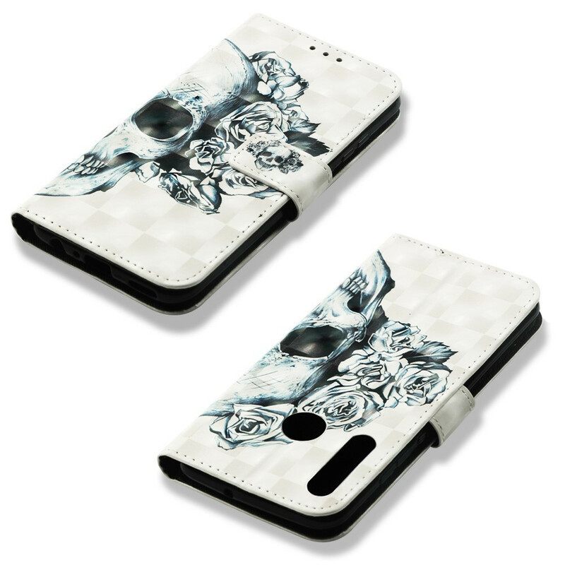 Κάλυμμα Huawei P Smart Plus 2019 Floral Skull