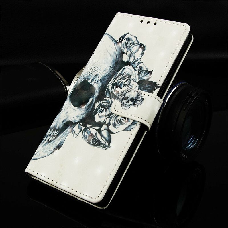 Κάλυμμα Huawei P Smart Plus 2019 Floral Skull