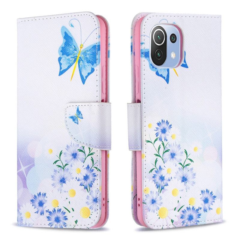 δερματινη θηκη Xiaomi Mi 11 Lite 5G NE / Mi 11 Lite 4G / 5G Dream Butterflies