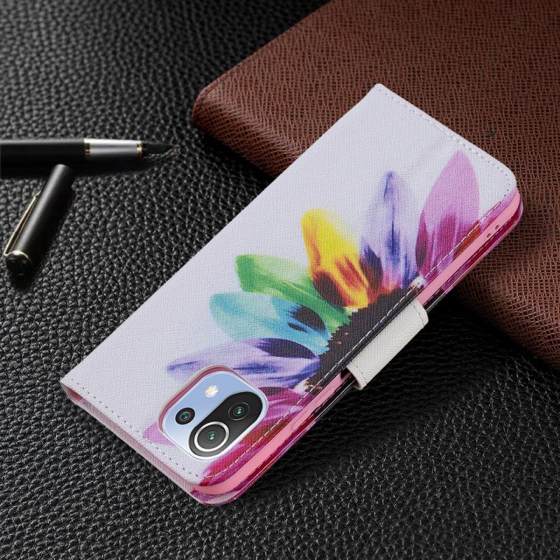 Κάλυμμα Xiaomi Mi 11 Lite 5G NE / Mi 11 Lite 4G / 5G Λουλούδι Ακουαρέλας