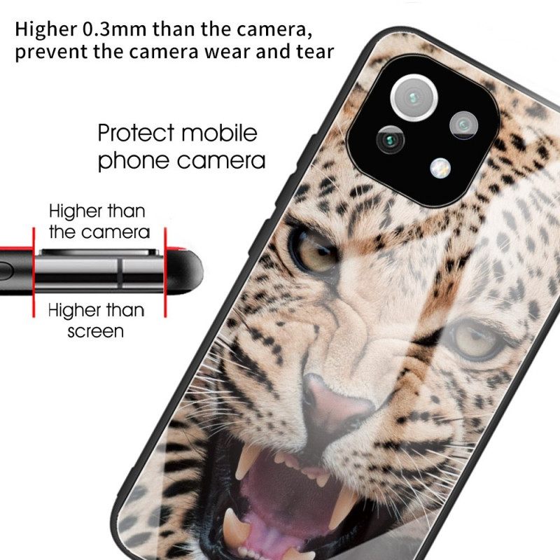 θηκη κινητου Xiaomi Mi 11 Lite 5G NE / Mi 11 Lite 4G / 5G Leopard Tempered Glass