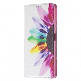 θηκη κινητου Xiaomi Mi 11 Lite 5G NE / Mi 11 Lite 4G / 5G Θήκη Flip Ακουαρέλα Λουλούδι