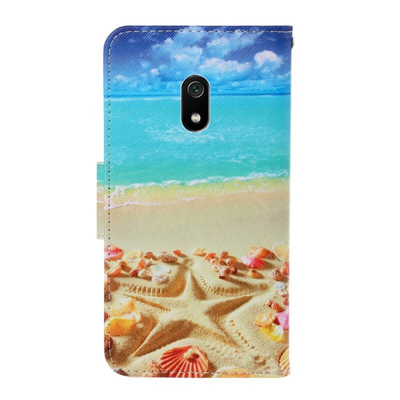 δερματινη θηκη Xiaomi Redmi 8A με κορδονι Strappy Beach