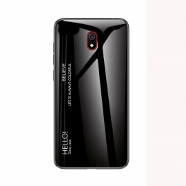 θηκη κινητου Xiaomi Redmi 8A Tempered Glass Γεια Σας