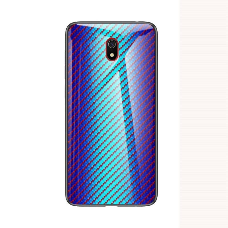Θήκη Xiaomi Redmi 8A Ανθρακούχο Σκληρυμένο Γυαλί