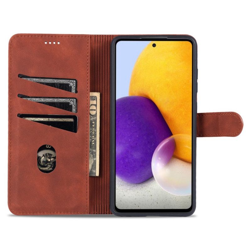 δερματινη θηκη Samsung Galaxy A72 4G / 5G Δερμάτινο Εφέ Azns