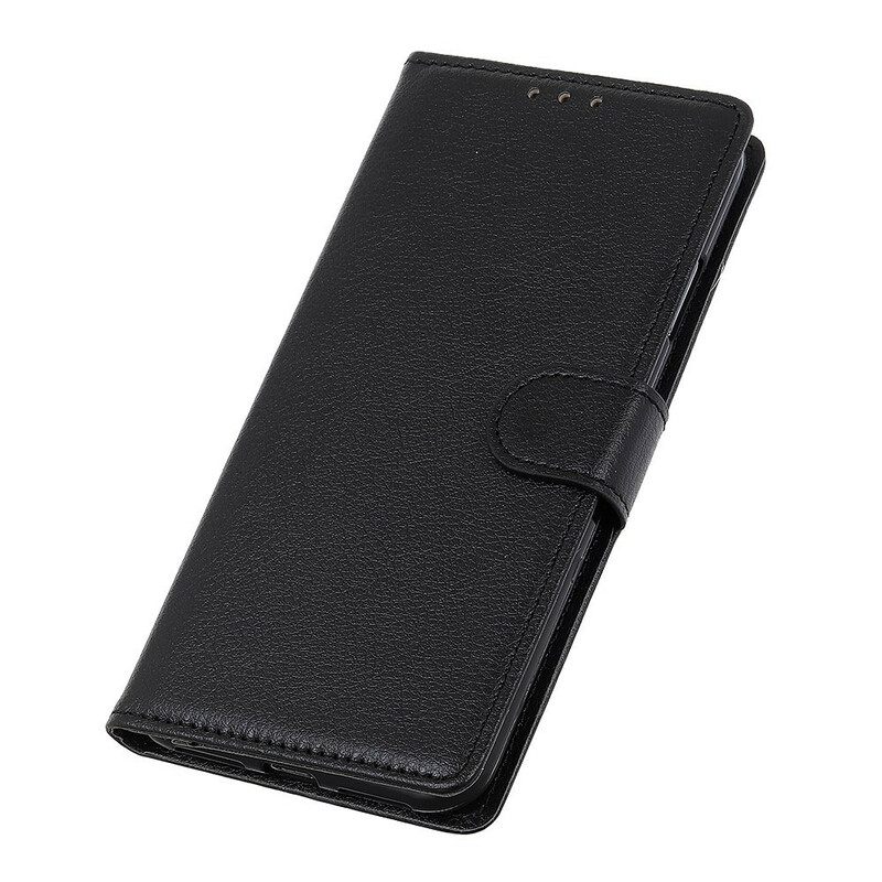 Θήκη Flip Samsung Galaxy A72 4G / 5G Παραδοσιακό Ψεύτικο Δέρμα Litchi