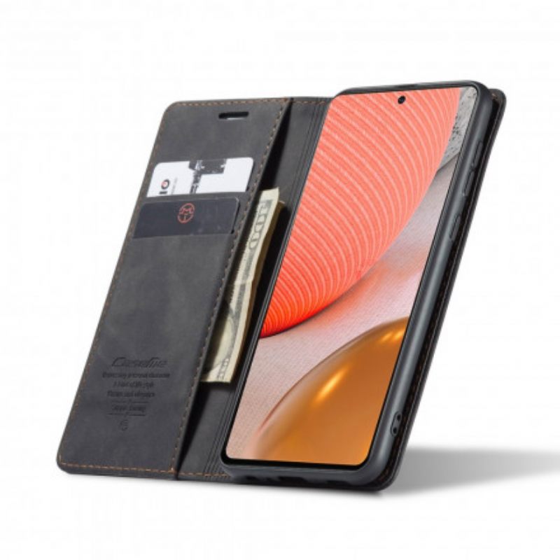 θηκη κινητου Samsung Galaxy A72 4G / 5G Θήκη Flip Caseme Faux Leather