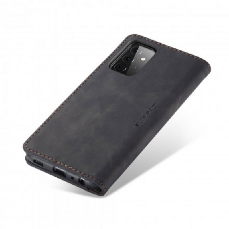 θηκη κινητου Samsung Galaxy A72 4G / 5G Θήκη Flip Caseme Faux Leather