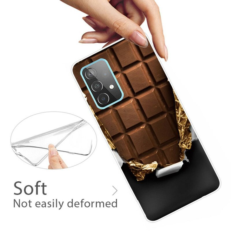 Θήκη Samsung Galaxy A72 4G / 5G Εύκαμπτη Σοκολάτα