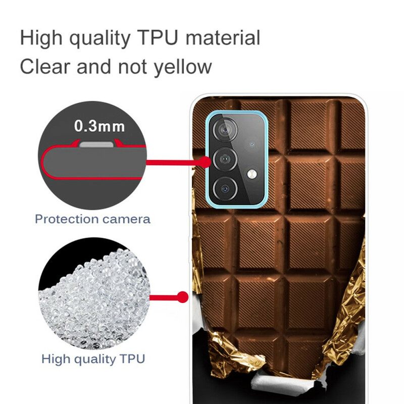 Θήκη Samsung Galaxy A72 4G / 5G Εύκαμπτη Σοκολάτα