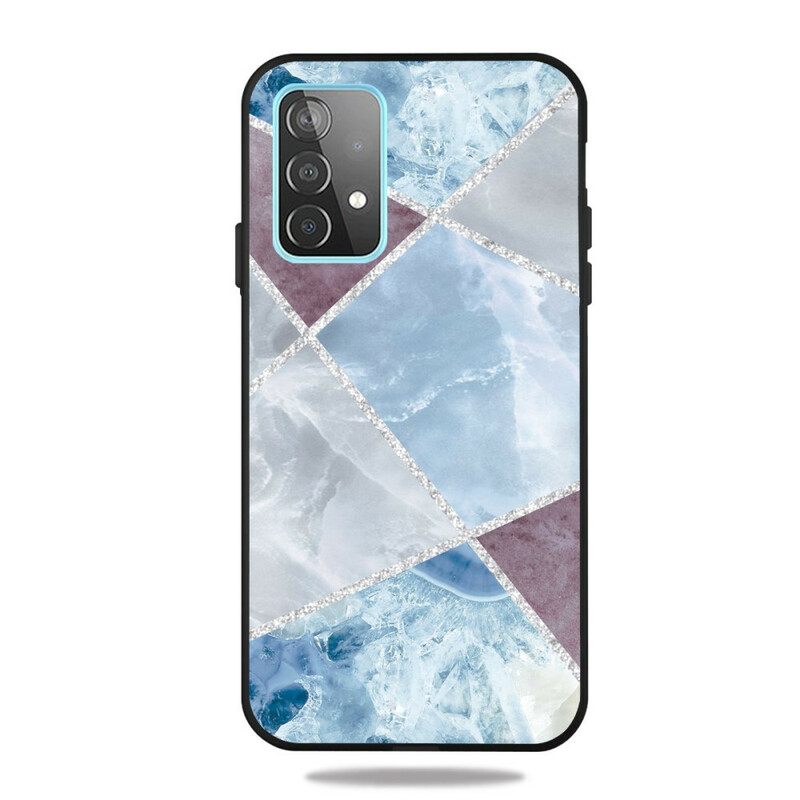 Θήκη Samsung Galaxy A72 4G / 5G Μάρμαρο Glitter
