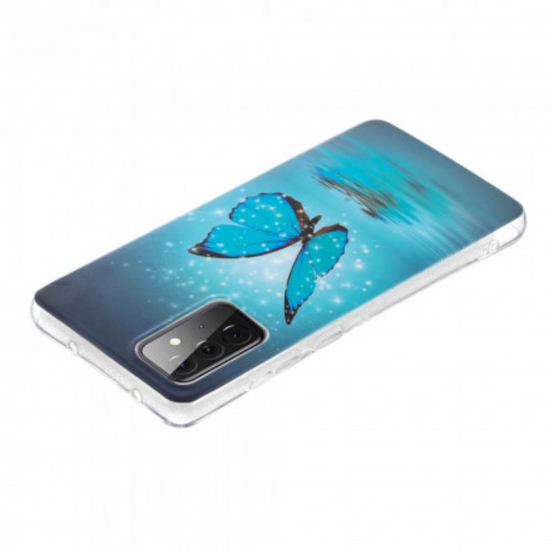 Θήκη Samsung Galaxy A72 4G / 5G Σειρά Fluorescent Butterflies