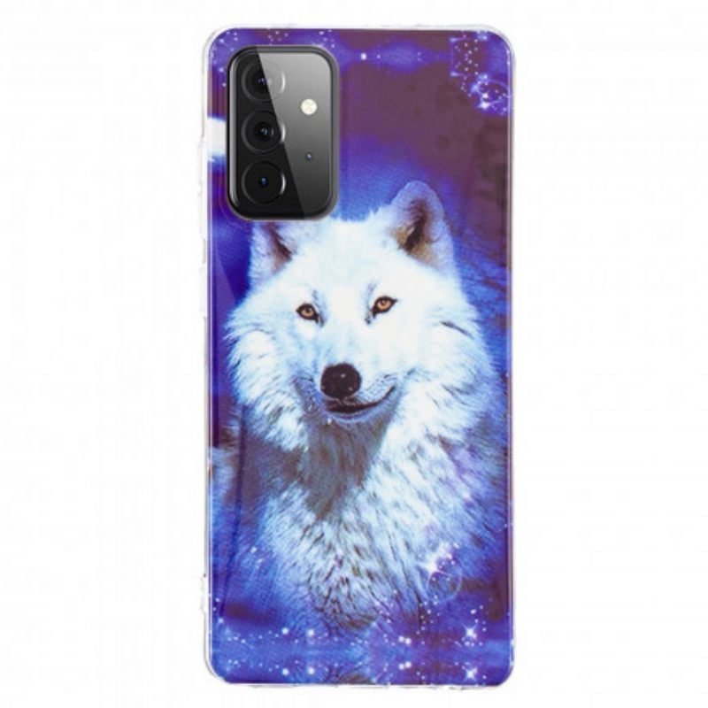 Θήκη Samsung Galaxy A72 4G / 5G Σειρά Fluorescent Wolf