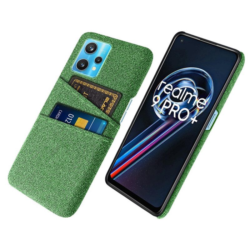 θηκη κινητου Realme 9 Pro Plus Διπλή Υφασμάτινη Θήκη Κάρτας