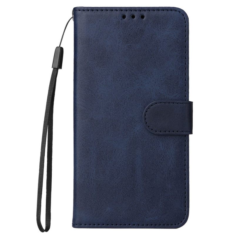 Δερματινη Θηκη Xiaomi 14 Pro Υφή Με Ιμάντα Μοσχάρι