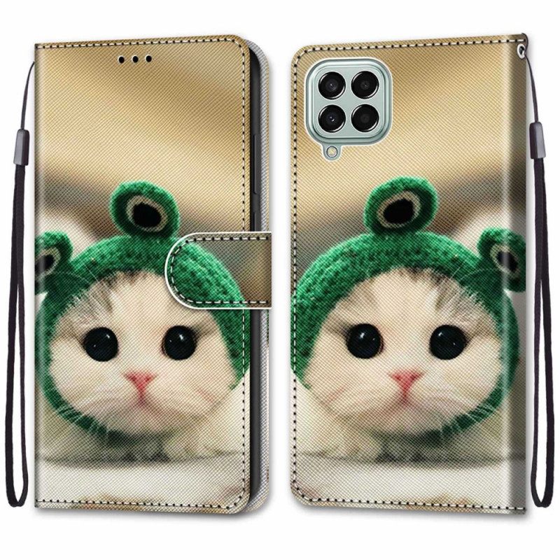 Κάλυμμα Samsung Galaxy M53 5G με κορδονι Διασκεδαστικό Strappy Kitten
