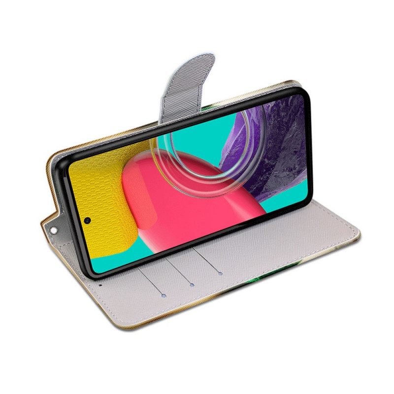 Κάλυμμα Samsung Galaxy M53 5G με κορδονι Διασκεδαστικό Strappy Kitten