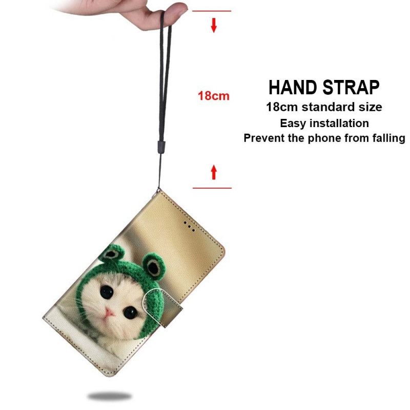 Κάλυμμα Samsung Galaxy M53 5G με κορδονι Διασκεδαστικό Strappy Kitten