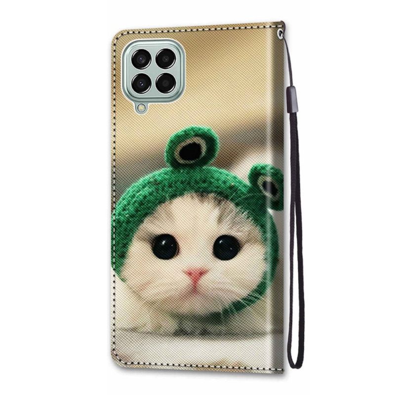 Κάλυμμα Samsung Galaxy M53 5G με κορδονι Διασκεδαστικό Strappy Kitten