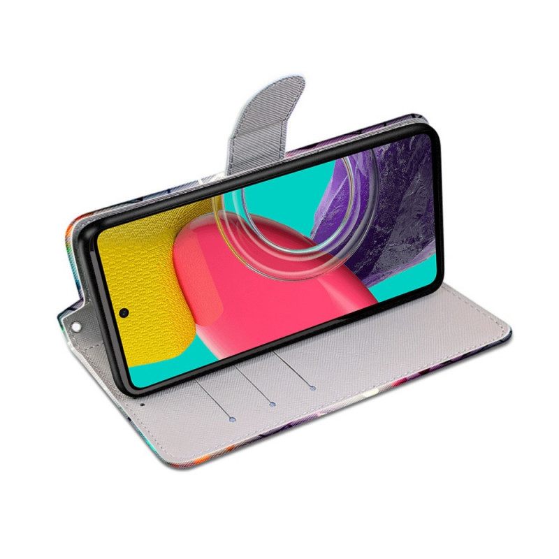 Κάλυμμα Samsung Galaxy M53 5G με κορδονι Φύλλα Ταινίας