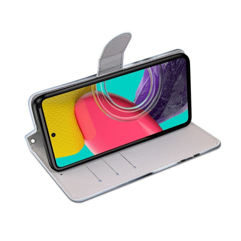 Κάλυμμα Samsung Galaxy M53 5G με κορδονι Γκρι Strappy Kitten