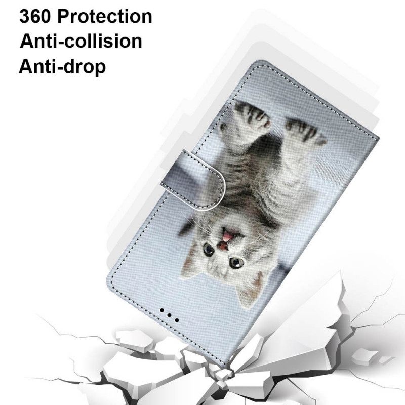 Κάλυμμα Samsung Galaxy M53 5G με κορδονι Γκρι Strappy Kitten