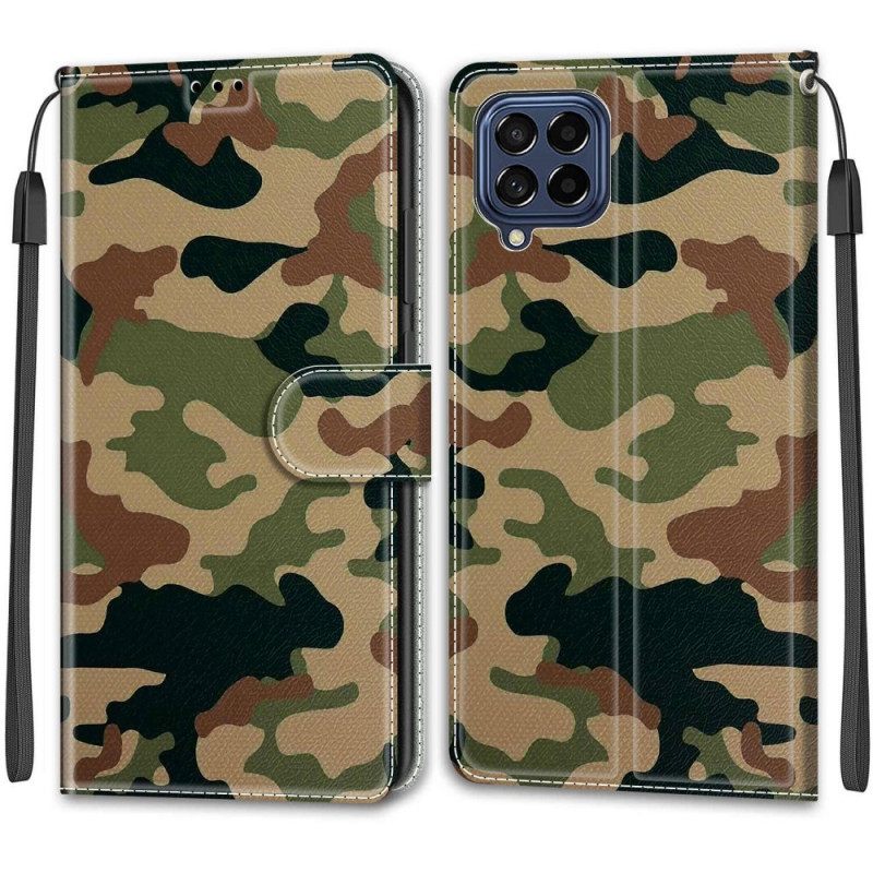 Κάλυμμα Samsung Galaxy M53 5G με κορδονι Καμουφλάζ Με Λουράκι