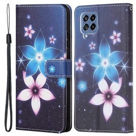 Κάλυμμα Samsung Galaxy M53 5G με κορδονι Lunar Strap Flowers