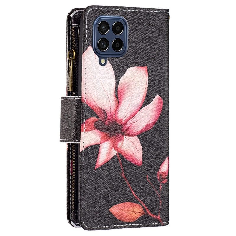 Κάλυμμα Samsung Galaxy M53 5G πορτοφολι Πορτοφόλι Λουλουδιών