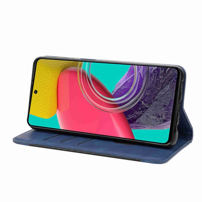 Θήκη Flip Samsung Galaxy M53 5G Διχρωμία Elegance