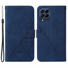 Θήκη Flip Samsung Galaxy M53 5G με κορδονι Strappy Triangle