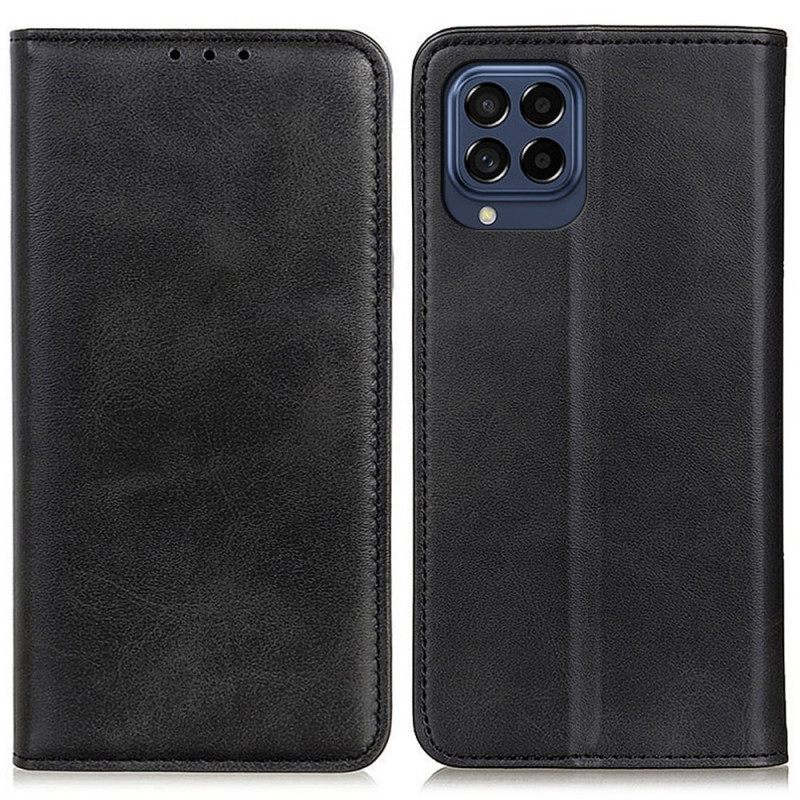 Θήκη Flip Samsung Galaxy M53 5G Σχιστό Δέρμα