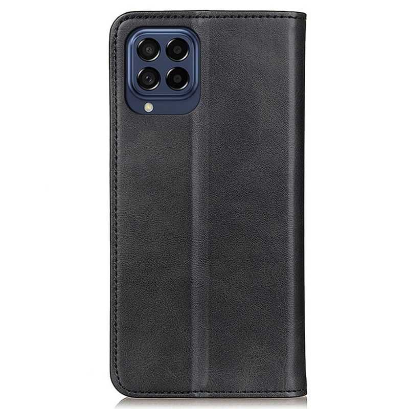 Θήκη Flip Samsung Galaxy M53 5G Σχιστό Δέρμα