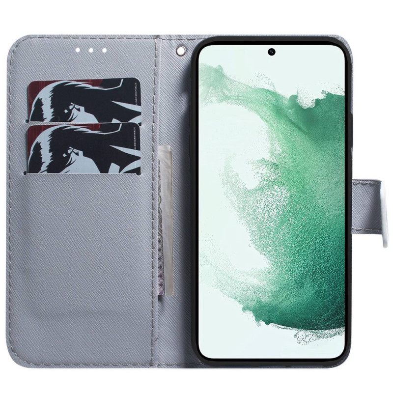 Θήκη Flip Samsung Galaxy M53 5G Ζωγραφίζοντας Κουκουβάγιες