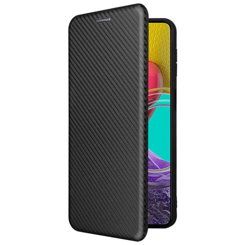 θηκη κινητου Samsung Galaxy M53 5G Θήκη Flip Ίνα Άνθρακα