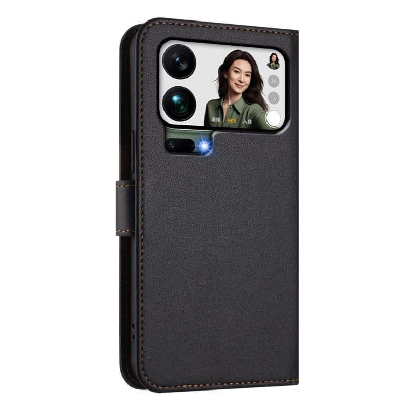 Δερματινη Θηκη Xiaomi 17 Pro Max Απλό Δέρμα Με Εφέ