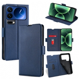 Δερματινη Θηκη Xiaomi 17 Pro Max Διπλό Κούμπωμα Από Τεχνητό Δέρμα