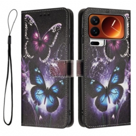 Δερματινη Θηκη Xiaomi 17 Pro Max Δύο Πεταλούδες Σιλικόνης