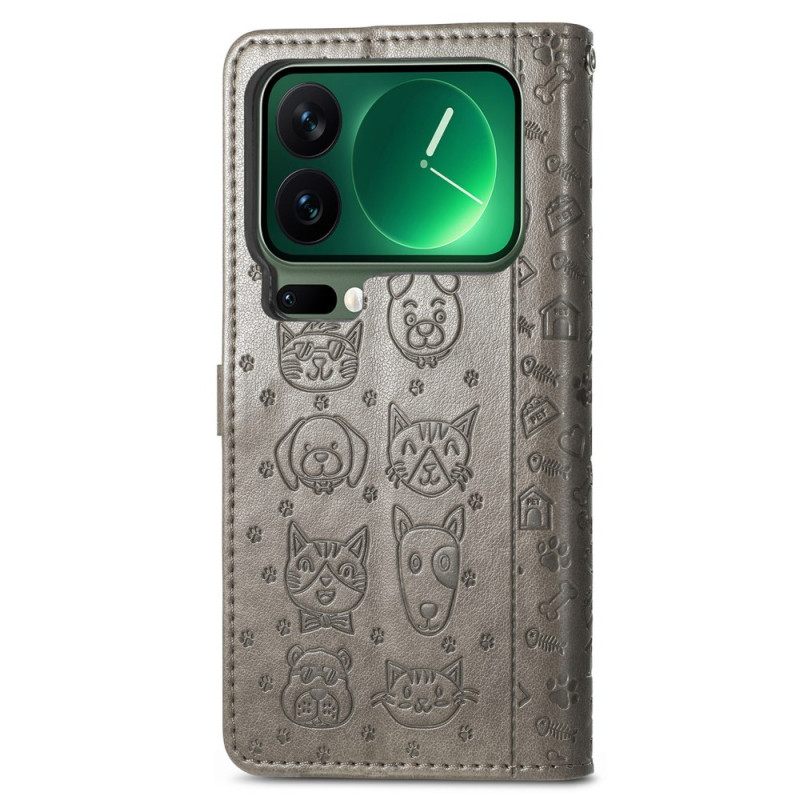 Δερματινη Θηκη Xiaomi 17 Pro Max Κινούμενα Ζώα