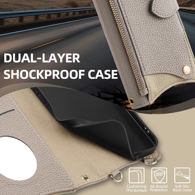 Δερματινη Θηκη Xiaomi 17 Pro Max Λουράκι Ώμου Με Αλυσίδα