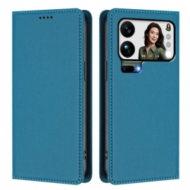 Δερματινη Θηκη Xiaomi 17 Pro Max Μαγνητικό Κλείσιμο Και Προστασία Rfid Σιλικόνης