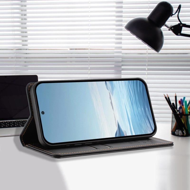 Δερματινη Θηκη Xiaomi 17 Pro Max Μαγνητικό Κλείσιμο Και Προστασία Rfid Σιλικόνης