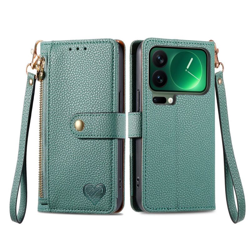 Δερματινη Θηκη Xiaomi 17 Pro Max Πορτοφόλι Αγάπης