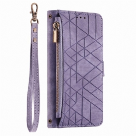 Δερματινη Θηκη Xiaomi 17 Pro Max Πορτοφόλι Με Γεωμετρικό Σχέδιο