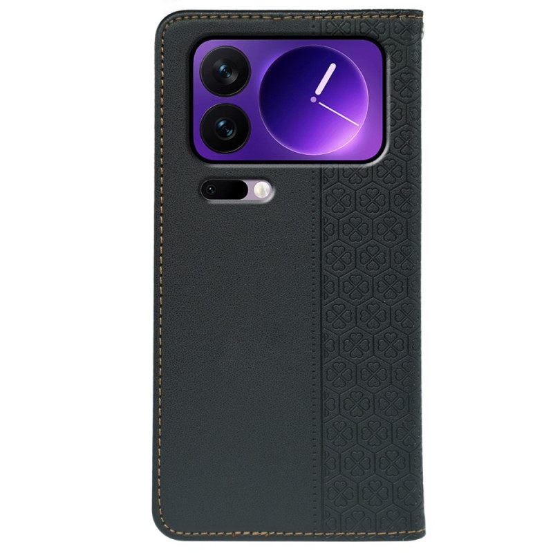 Δερματινη Θηκη Xiaomi 17 Pro Max Τετράφυλλα Τριφύλλια