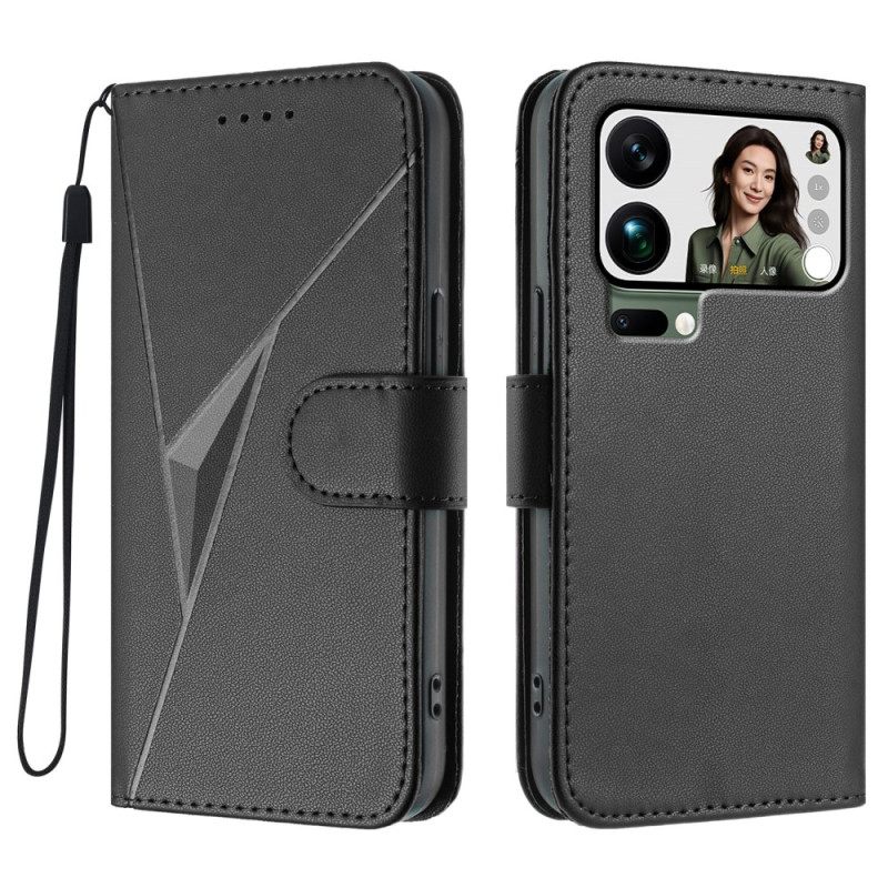 Δερματινη Θηκη Xiaomi 17 Pro Max Τριγωνικό Σχέδιο